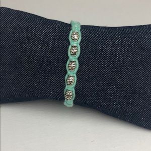 Braided blue bracelet